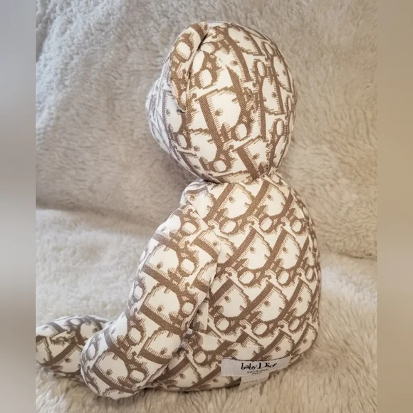 DIOR DIORISSIMO PRINT EMBROIDERED TEDDY BEAR - Picture 5 of 17